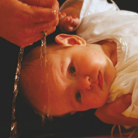 Barn der bliver døbt